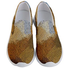 Color Colors Abstract Yellow Brown Men s Lightweight Slip Ons by Pakrebo