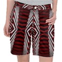 Red & White Stripes  Pocket Shorts View1