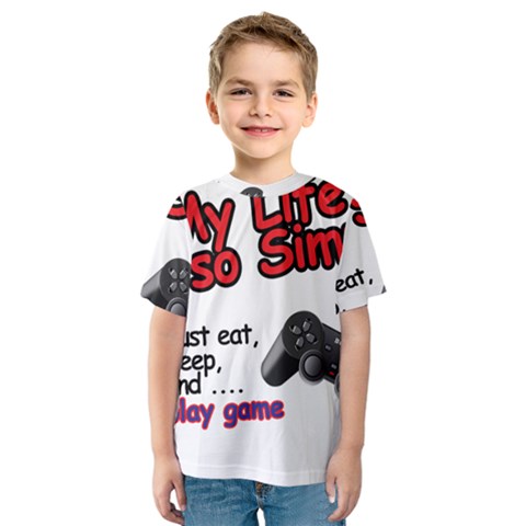 My Life Is Simple Kids  Sport Mesh Tee by Ergi2000