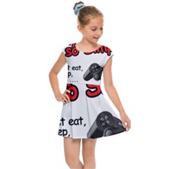 My Life Is Simple Kids  Cap Sleeve Dress by Ergi2000