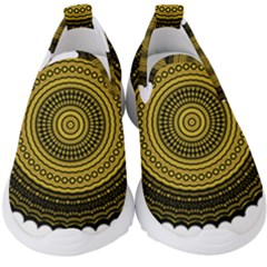 Design Circular Shape Round Kids  Slip On Sneakers by Pakrebo