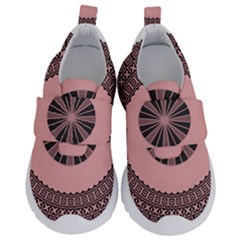 Design Circular Aztec Symbol Kids  Velcro No Lace Shoes by Pakrebo