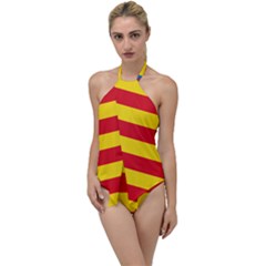 Valencian Nationalist Senyera Go With The Flow One Piece Swimsuit by abbeyz71