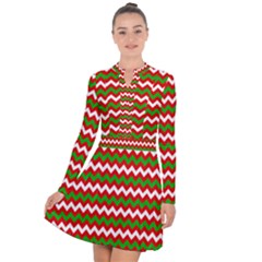 Christmas Paper Scrapbooking Pattern Long Sleeve Panel Dress by Pakrebo