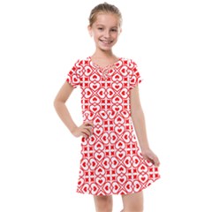 Background Card Checker Chequered Kids  Cross Web Dress by Pakrebo