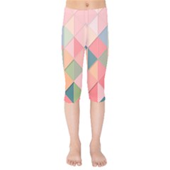 Background Geometric Triangle Kids  Capri Leggings  by Pakrebo