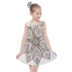 Flower Mandala Christmas Xmas Kids  Summer Dress