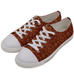 Mosaic Triangle Symmetry Women s Low Top Canvas Sneakers by Pakrebo