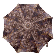Puckered Fractal Artwork Design Hook Handle Umbrellas (medium) by Pakrebo