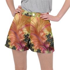 Fractal Feather Artwork Art Stretch Ripstop Shorts