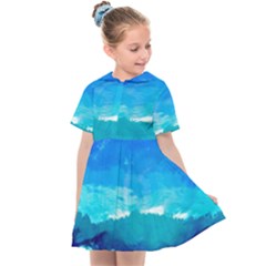 Blue Sky Artwork Drawing Painting Kids  Sailor Dress