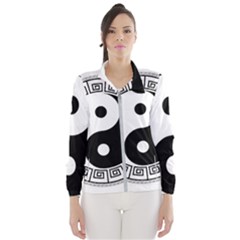 Yin Yang Eastern Asian Philosophy Windbreaker (women) by Pakrebo