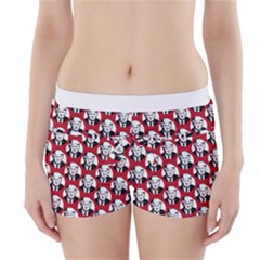 Trump Retro Face Pattern Maga Red Us Patriot Boyleg Bikini Wrap Bottoms by snek