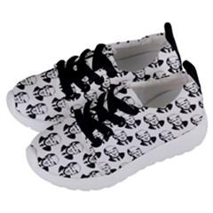 Trump Retro Face Pattern Maga Black And White Us Patriot Kids  Lightweight Sports Shoes by snek