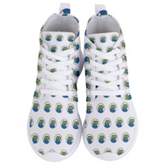 Apu Apustaja With Banana Phone Wall Eyed Pepe The Frog Pattern Kekistan Women s Lightweight High Top Sneakers by snek