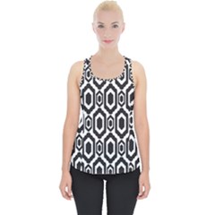 Decorative Pattern Piece Up Tank Top