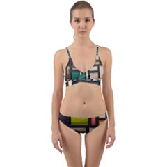 Door Stained Glass Stained Glass Wrap Around Bikini Set by Pakrebo