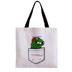 Apu Apustaja Crying Pepe The Frog Pocket Tee Kekistan Zipper Grocery Tote Bag by snek