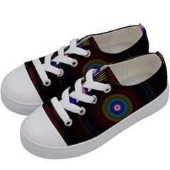 Artskop Kaleidoscope Pattern Kids  Low Top Canvas Sneakers by Pakrebo