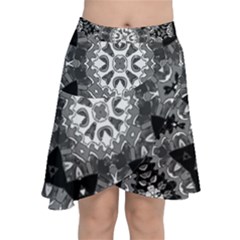 Mandala Calming Coloring Page Chiffon Wrap Front Skirt by Pakrebo