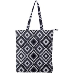Native American Pattern Double Zip Up Tote Bag by Valentinaart