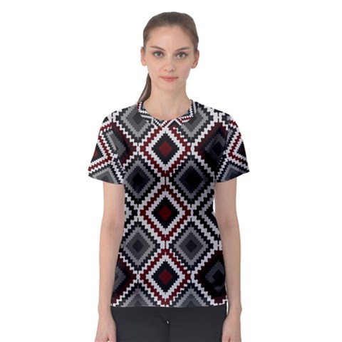 Native American Pattern Women s Sport Mesh Tee by Valentinaart