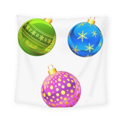 Christmas Ornaments Ball Square Tapestry (small) by Alisyart