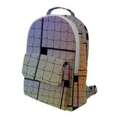 Construction Rectangle Steel Metal Flap Pocket Backpack (large)