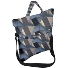 Pattern Texture Form Background Fold Over Handle Tote Bag by Pakrebo