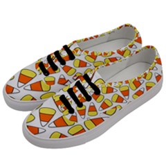 Candy Corn Halloween Candy Candies Men s Classic Low Top Sneakers by Pakrebo