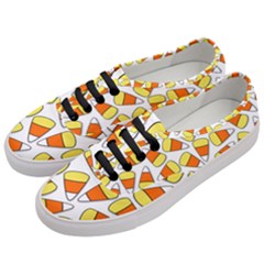 Candy Corn Halloween Candy Candies Women s Classic Low Top Sneakers by Pakrebo