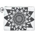 Mandala Flower Lotus Canvas Cosmetic Bag (XXL)