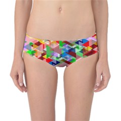 Background Triangle Rainbow Classic Bikini Bottoms by Mariart