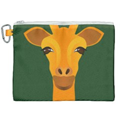 Giraffe Animals Zoo Canvas Cosmetic Bag (xxl)