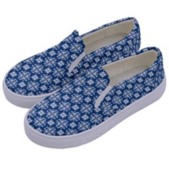 Flower Decorative Ornamental Kids  Canvas Slip Ons by Mariart