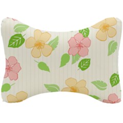 Flowers Leaf Stripe Pattern Seat Head Rest Cushion by Mariart