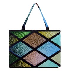 Stained Glass Soul Medium Tote Bag by WensdaiAmbrose