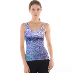 Pastel Rainbow Shimmer - Eco- Glitter Tank Top by WensdaiAmbrose