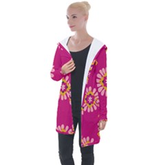 Morroco Tile Traditional Longline Hooded Cardigan by Mariart