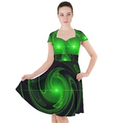 Lines Rays Background Light Cap Sleeve Midi Dress by Mariart