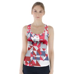 Technology Triangle Racer Back Sports Top by Mariart