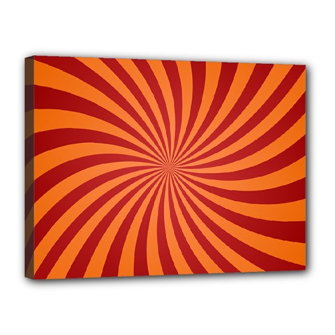 Spiral Swirl Background Vortex Canvas 16  X 12  (stretched) by Mariart