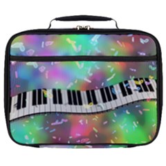 Piano Keys Music Colorful Full Print Lunch Bag by Mariart