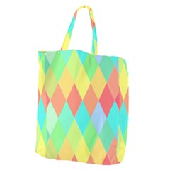 Low Poly Triangles Giant Grocery Tote by Pakrebo