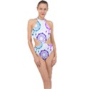 Dreamcatcher Dream Catcher Pattern Halter Side Cut Swimsuit View1