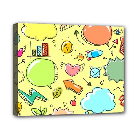 Cute Sketch Child Graphic Funny Canvas 10  X 8  (stretched) by Pakrebo