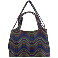 Ornamental Line Abstract Double Compartment Shoulder Bag by Alisyart