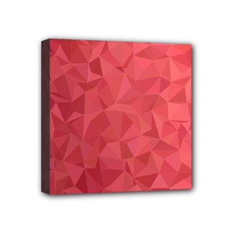 Triangle Background Abstract Mini Canvas 4  X 4  (stretched) by Mariart
