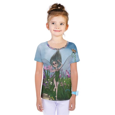 Cute Little Fairy Kids  One Piece Tee by FantasyWorld7