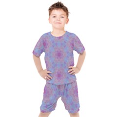 Violet Mandala Floral Pattern Kid s Set by WensdaiAmbrose